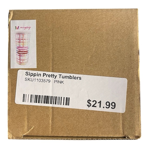 Mugsby Sippin’ Pretty Tumbler – “Manifest Happiness” - Picture 5 of 6